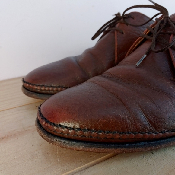 Vintage Dack's brown oxhide leather derby shoes women's size 8.5 (men's size 7) - Picture 8 of 15
